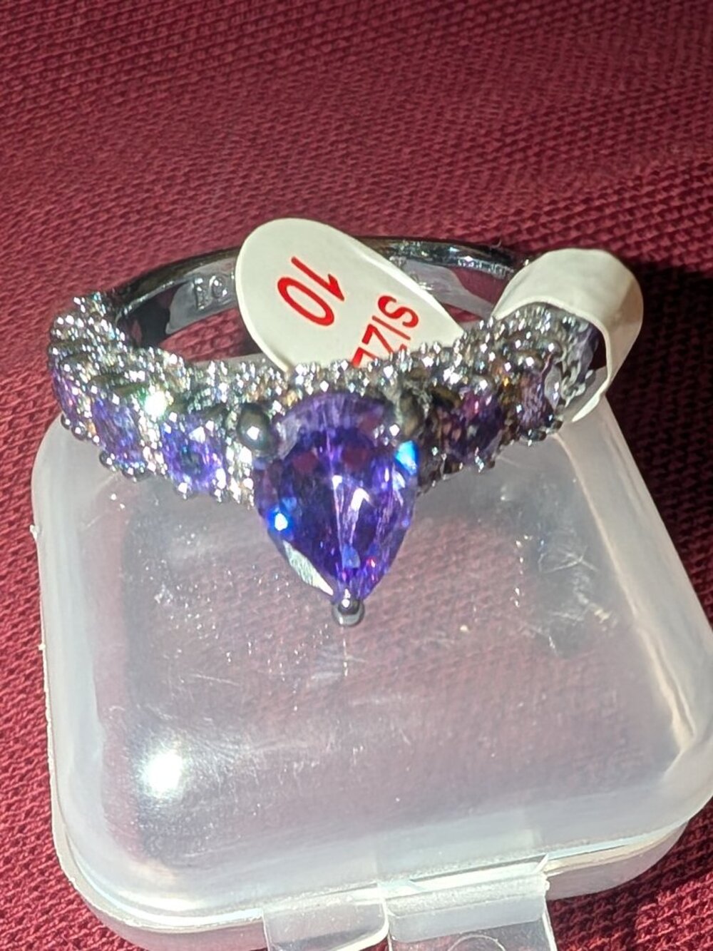 BP OG purple ring size 10 hematite